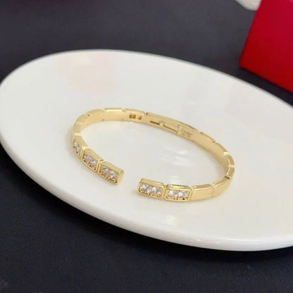 [Regal Jewels]LOVE DIAMOND OPEN BRACELET