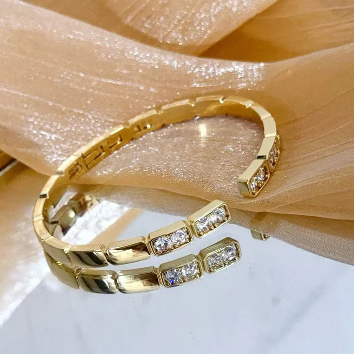 [Regal Jewels]LOVE DIAMOND OPEN BRACELET