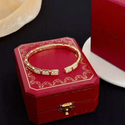 [Regal Jewels]LOVE DIAMOND OPEN BRACELET