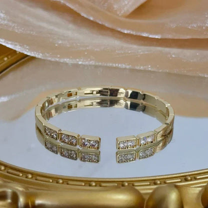 [Regal Jewels]LOVE DIAMOND OPEN BRACELET