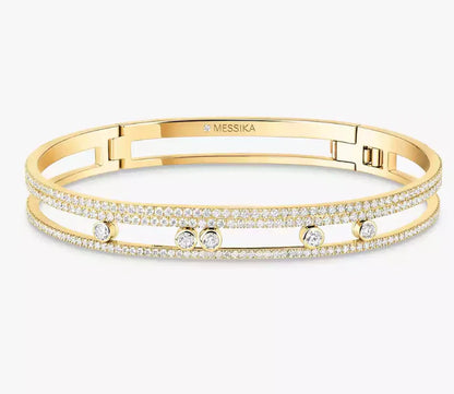 [Regal Jewels]M Roman Full Diamond Bracelet