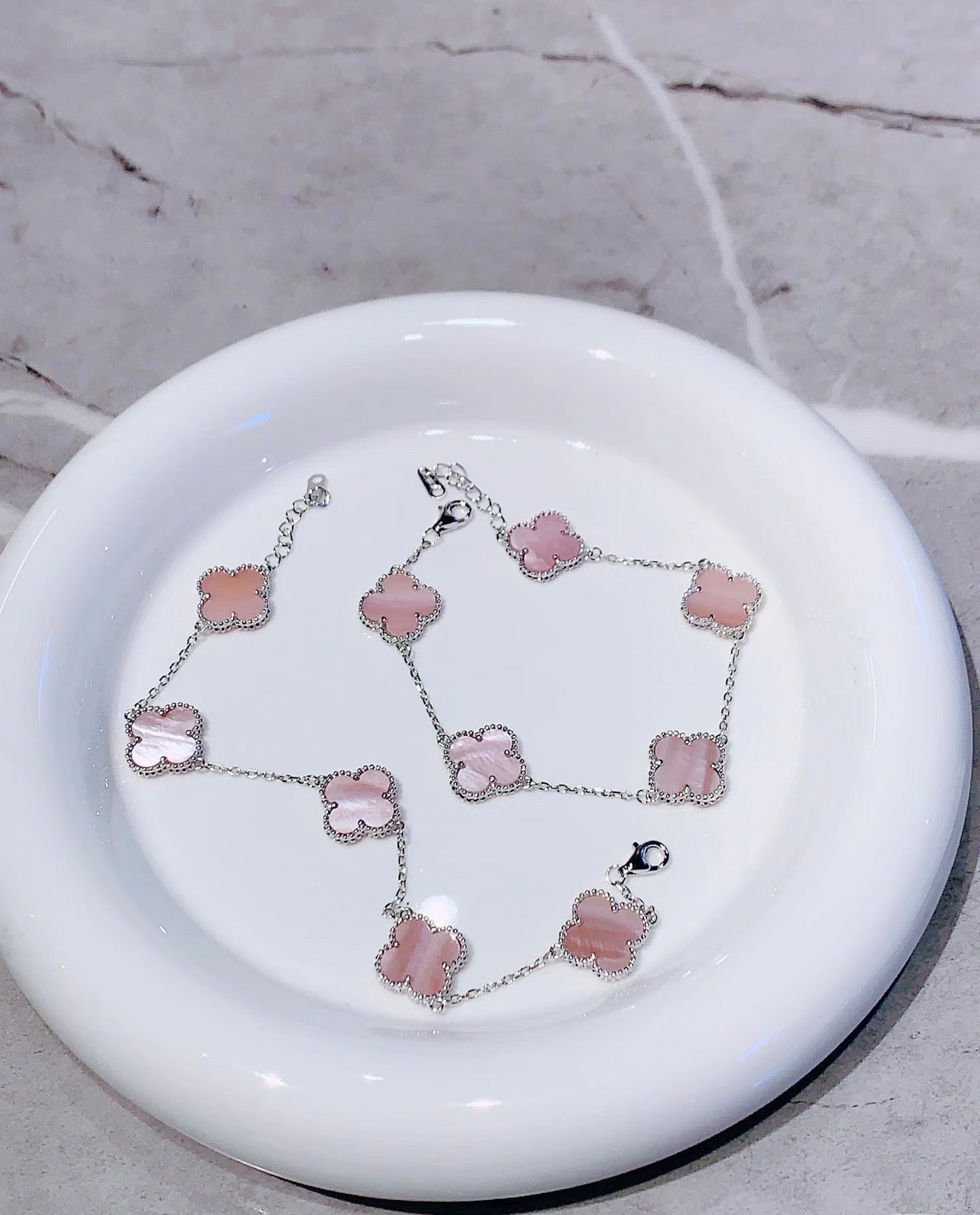 [Regal Jewels]Light Pink Braided Bracelet