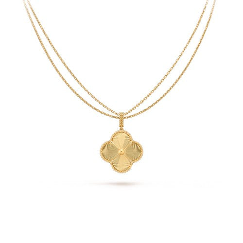 [Regal Jewels]CLOVER 25MM PEDANT NECKLACE GOLD