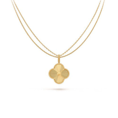 [Regal Jewels]CLOVER 25MM PEDANT NECKLACE GOLD