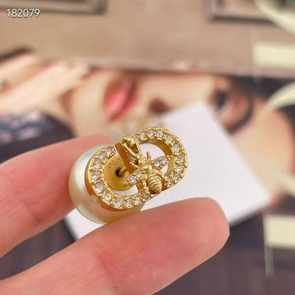 [Regal Jewels]CD Honeycomb Pearl Stud Earrings