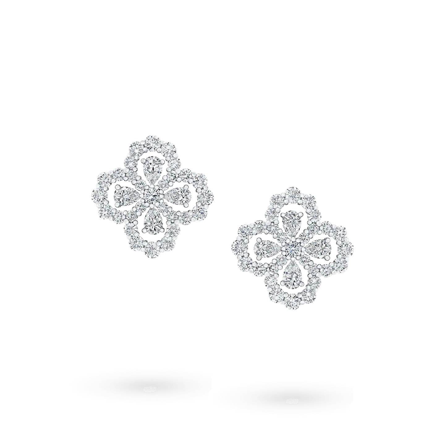 [Regal Jewels]LOOP EARRINGS FULL MOTIF DIAMOND 16MM