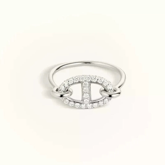 [Regal Jewels]RONDE SMALL SILVER DIAMOND RING