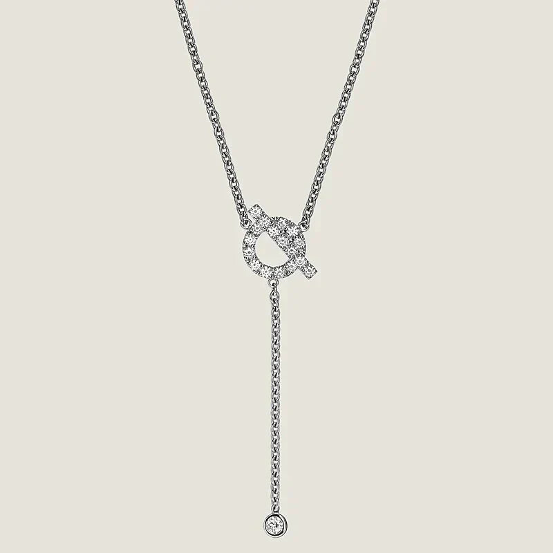 [Regal Jewels]FINESSE SILVER DIAMOND NECKLACE