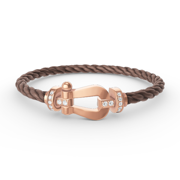 [Regal Jewels]FORCE LARGE HORSESHOE HALF DIAMOND BRACELET ROSE GOLD