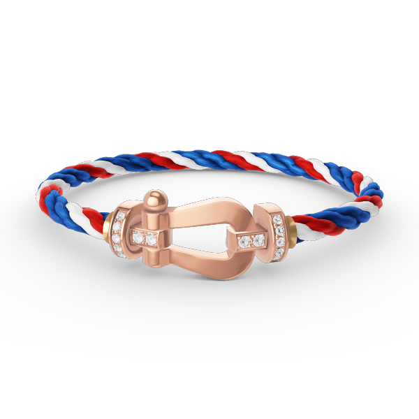 [Regal Jewels]FORCE LARGE HORSESHOE HALF DIAMOND BRACELET ROSE GOLD