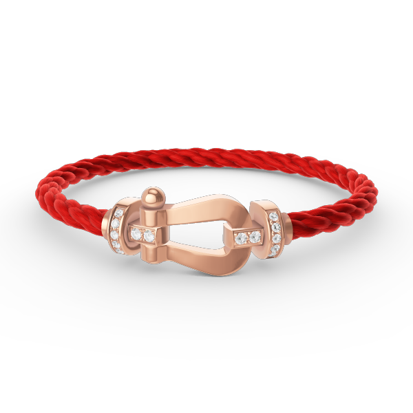 [Regal Jewels]FORCE LARGE HORSESHOE HALF DIAMOND BRACELET ROSE GOLD