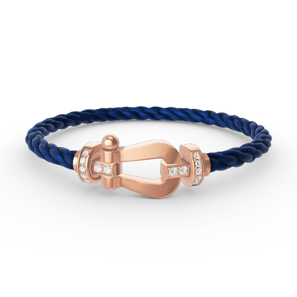 [Regal Jewels]FORCE LARGE HORSESHOE HALF DIAMOND BRACELET ROSE GOLD