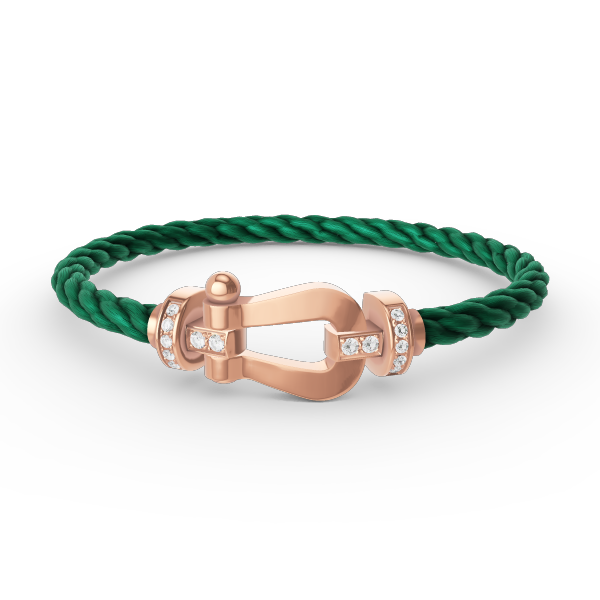 [Regal Jewels]FORCE LARGE HORSESHOE HALF DIAMOND BRACELET ROSE GOLD