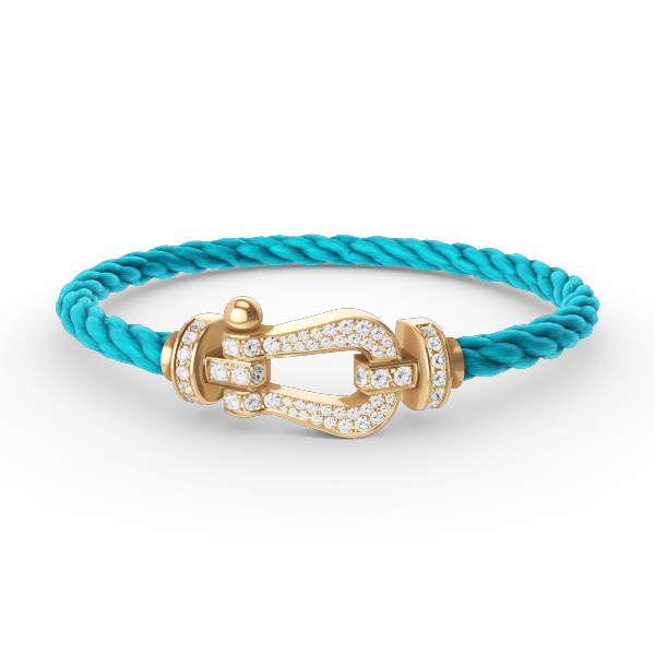 [Regal Jewels]FORCE LARGE HORSESHOE FULL DIAMOND BRACELET GOLD