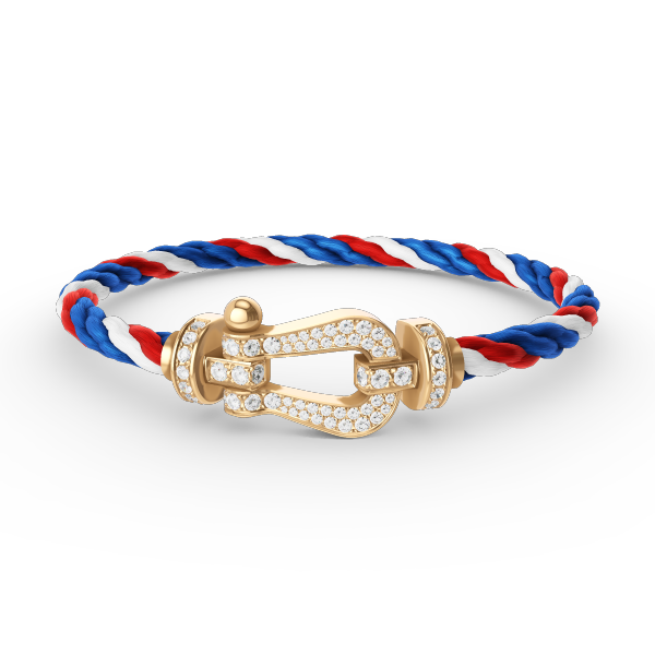 [Regal Jewels]FORCE LARGE HORSESHOE FULL DIAMOND BRACELET GOLD
