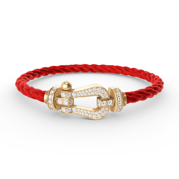 [Regal Jewels]FORCE LARGE HORSESHOE FULL DIAMOND BRACELET GOLD