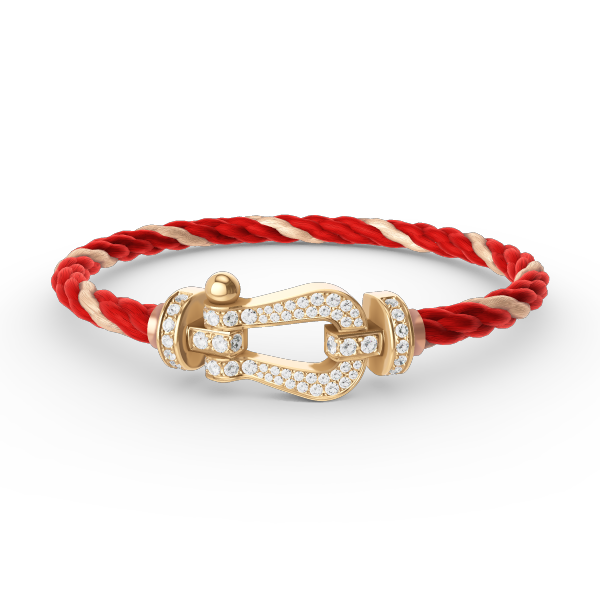 [Regal Jewels]FORCE LARGE HORSESHOE FULL DIAMOND BRACELET GOLD