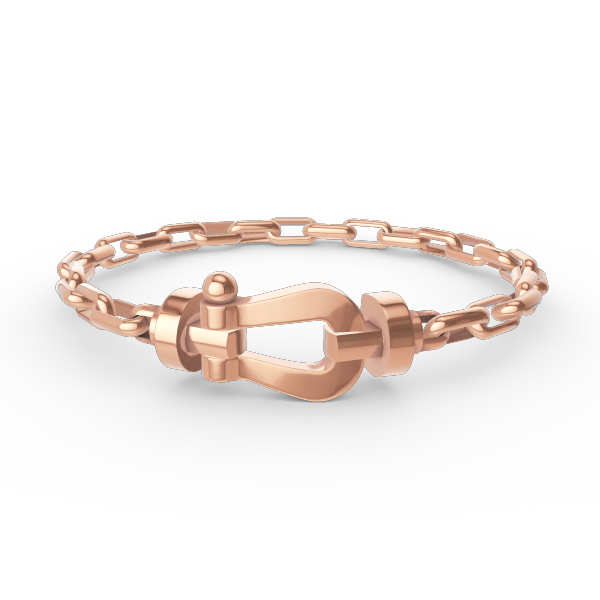 [Regal Jewels]FORCE LARGE HORSESHOE CLASP  METAL BRACELET