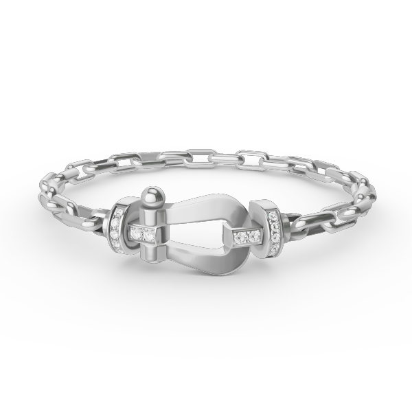 [Regal Jewels]FORCE LARGE HORSESHOE CLASP  METAL BRACELET