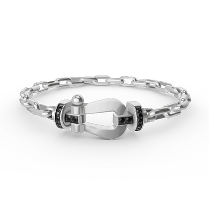 [Regal Jewels]FORCE LARGE HORSESHOE CLASP  METAL BRACELET
