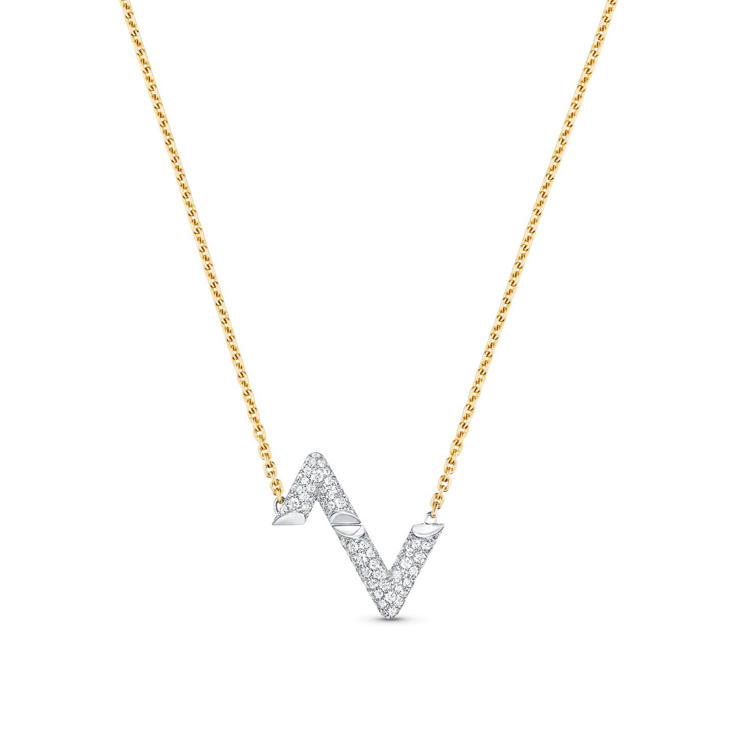 [Regal Jewels]VOLT SILVER DIAMOND PEDANT NECKLACE