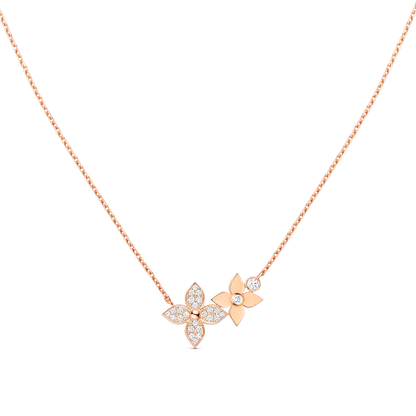[Regal Jewels]STAR BLOSSOM NECKLACE PINK GOLD DIAMONDS