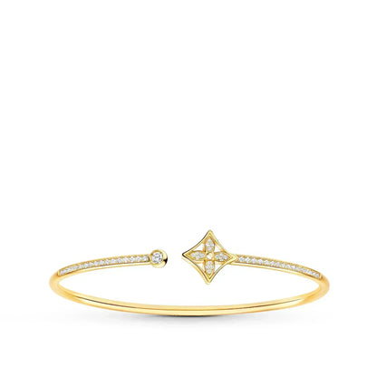 [Regal Jewels]IDYLLE GOLD OPEN BRACELET DIAMOND PAVED