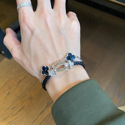 [Regal Jewels]CLOVER 5 MOTIF PIETERSITE BRACELET COLLECTION