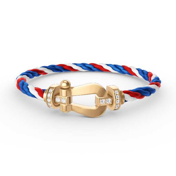 [Regal Jewels]FORCE LARGE HORSESHOE HALF DIAMOND BRACELET GOLD