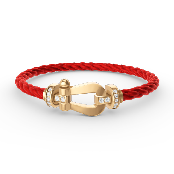 [Regal Jewels]FORCE LARGE HORSESHOE HALF DIAMOND BRACELET GOLD