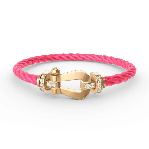 [Regal Jewels]FORCE LARGE HORSESHOE HALF DIAMOND BRACELET GOLD