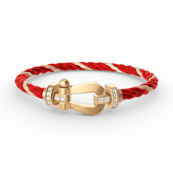[Regal Jewels]FORCE LARGE HORSESHOE HALF DIAMOND BRACELET GOLD