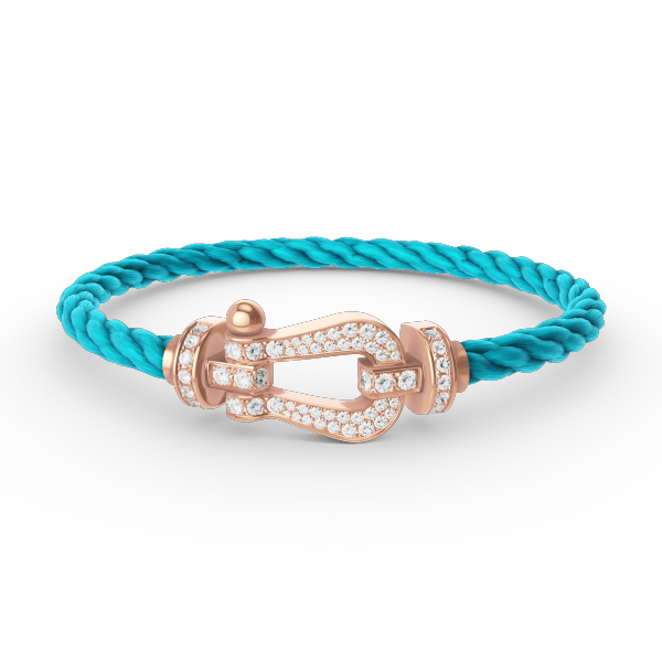 [Regal Jewels]FORCE LARGE HORSESHOE FULL DIAMOND BRACELET ROSE GOLD