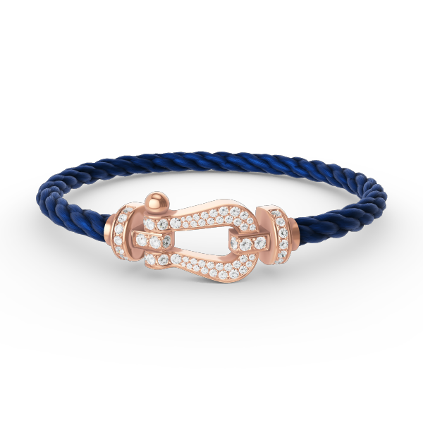 [Regal Jewels]FORCE LARGE HORSESHOE FULL DIAMOND BRACELET ROSE GOLD