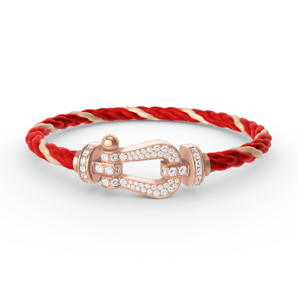 [Regal Jewels]FORCE LARGE HORSESHOE FULL DIAMOND BRACELET ROSE GOLD