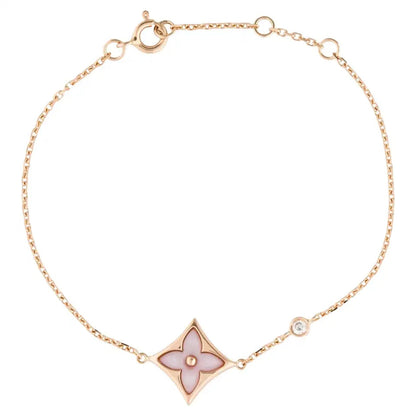 [Regal Jewels]STAR 1 DIAMOND PINK GOLD BRACELET