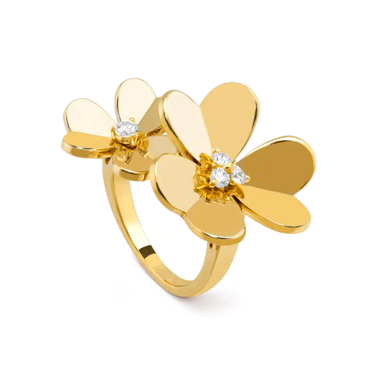 [Regal Jewels]CLOVER COMOS GOLD DIAMOND RING