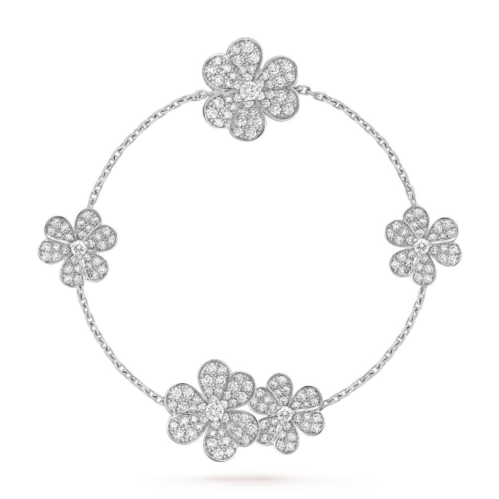 [Regal Jewels]FRIVOLE SILVER 5 FLOWERS BRACELET