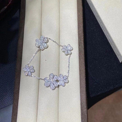 [Regal Jewels]FRIVOLE SILVER 5 FLOWERS BRACELET
