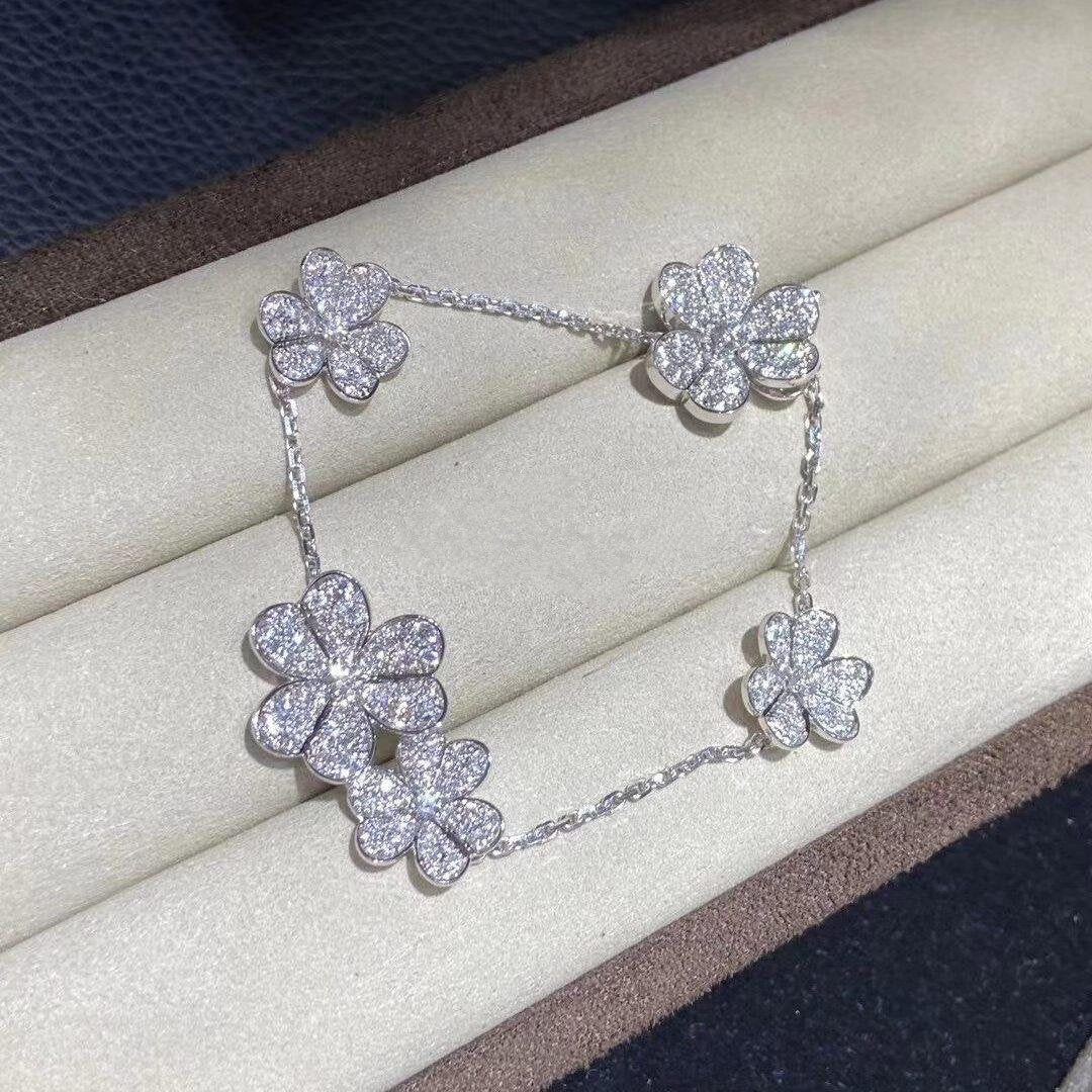 [Regal Jewels]FRIVOLE SILVER 5 FLOWERS BRACELET