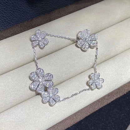 [Regal Jewels]FRIVOLE SILVER 5 FLOWERS BRACELET