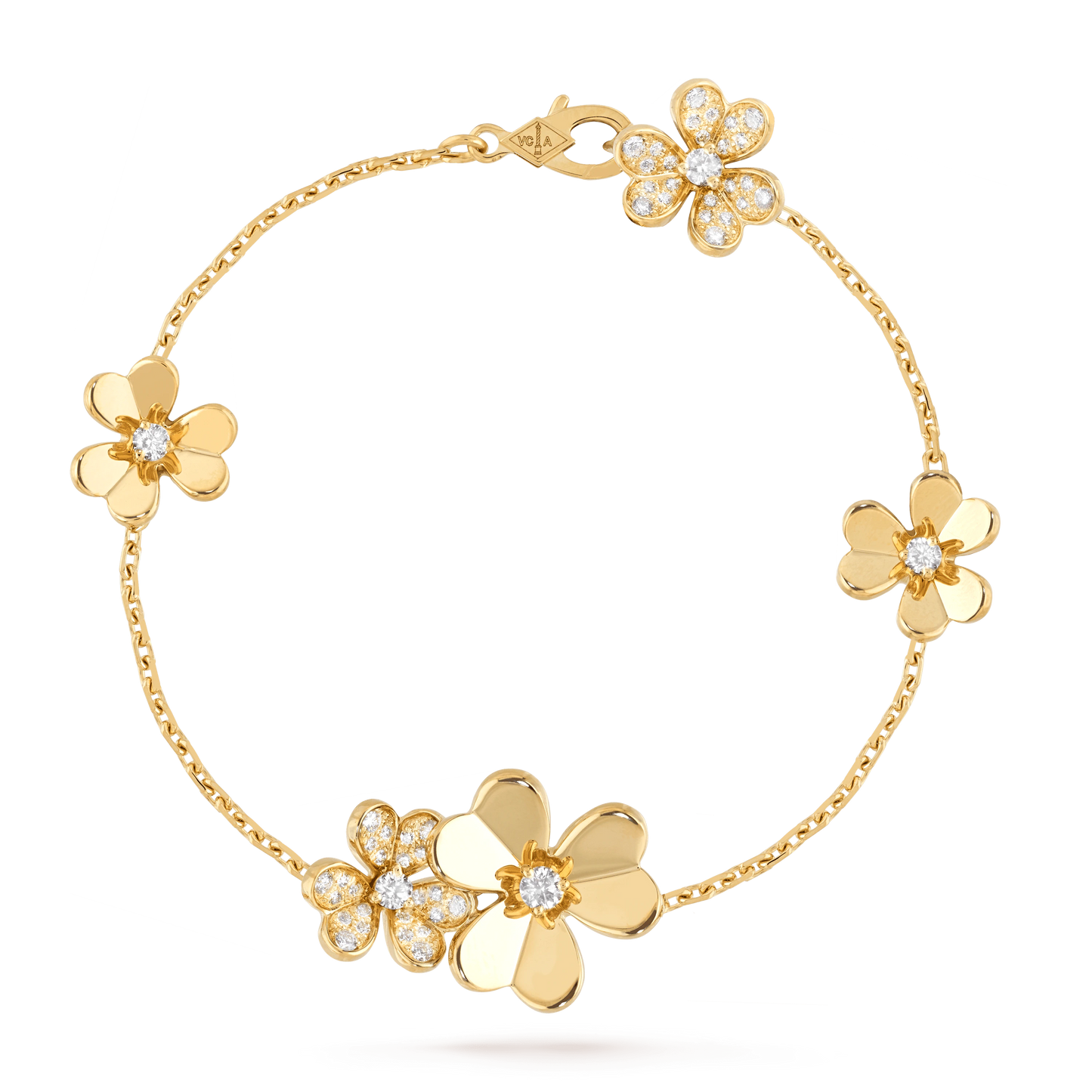 [Regal Jewels]FRIVOLE GOLD 5 FLOWERS BRACELET