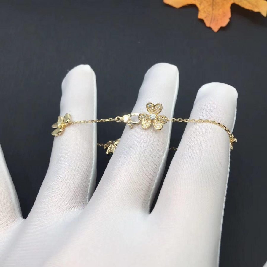 [Regal Jewels]FRIVOLE GOLD 5 FLOWERS BRACELET