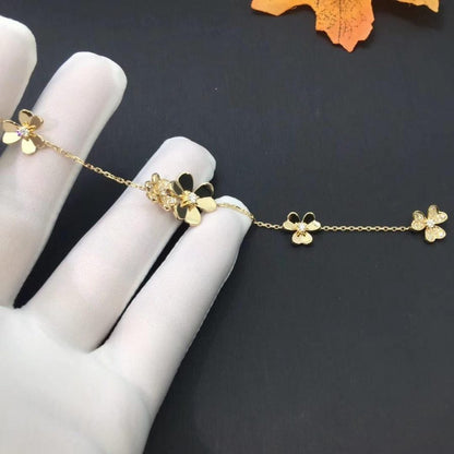 [Regal Jewels]FRIVOLE GOLD 5 FLOWERS BRACELET