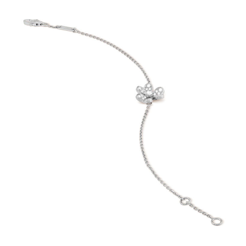 [Regal Jewels]FRIVOLE SILVER FLOWER DIAMOND BRACELET