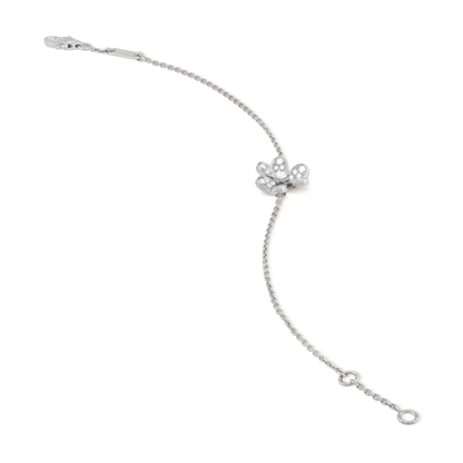 [Regal Jewels]FRIVOLE SILVER FLOWER DIAMOND BRACELET