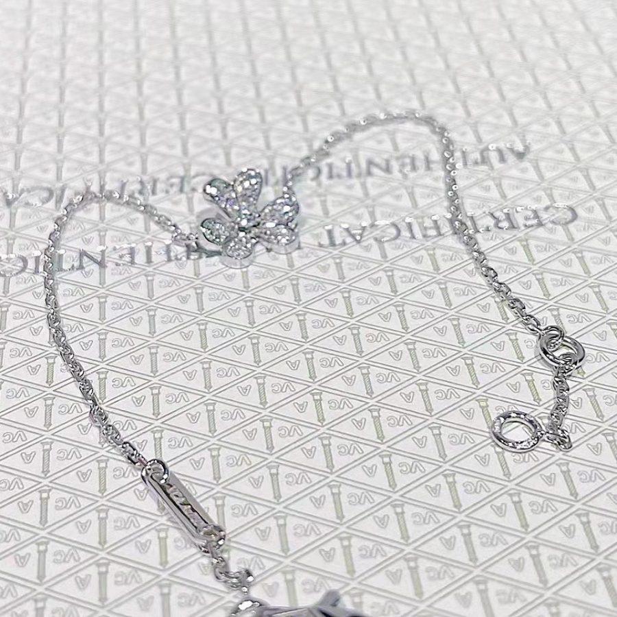 [Regal Jewels]FRIVOLE SILVER FLOWER DIAMOND BRACELET