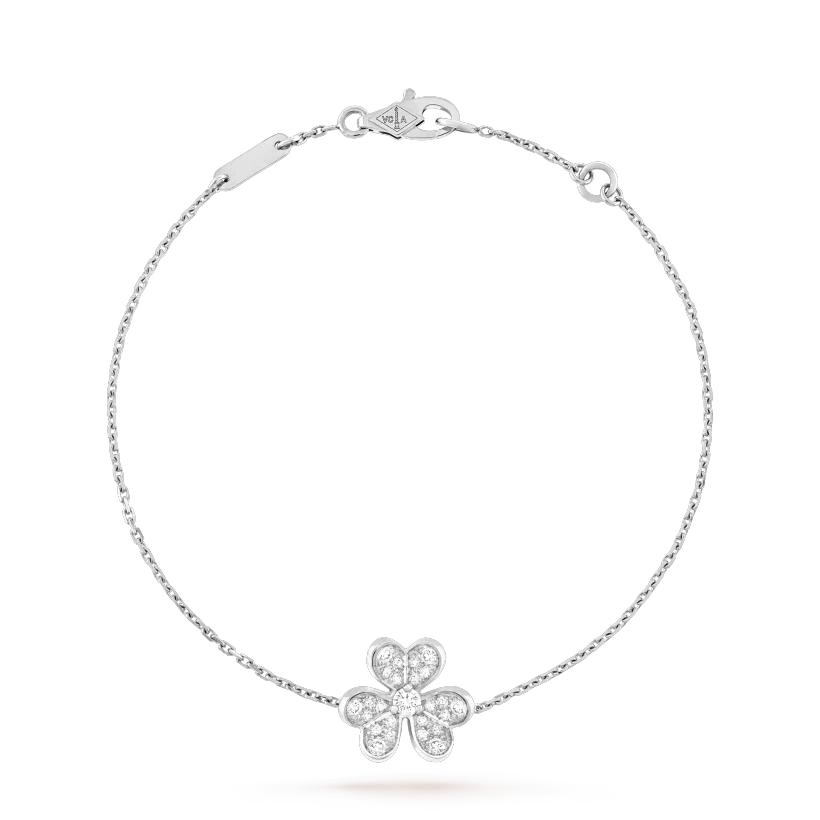 [Regal Jewels]FRIVOLE SILVER FLOWER DIAMOND BRACELET