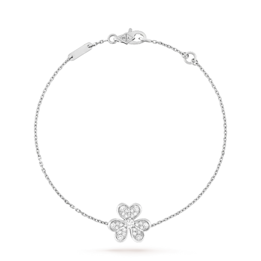 [Regal Jewels]FRIVOLE SILVER FLOWER DIAMOND BRACELET