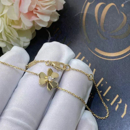 [Regal Jewels]FRIVOLE GOLD FLOWER PINK MALACHITE BRACELET